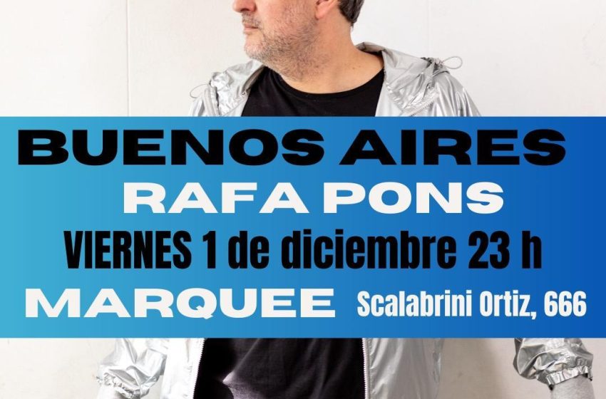 El cantautor español Rafa Pons presenta en Argentina su nuevo trabajo “Joven”
