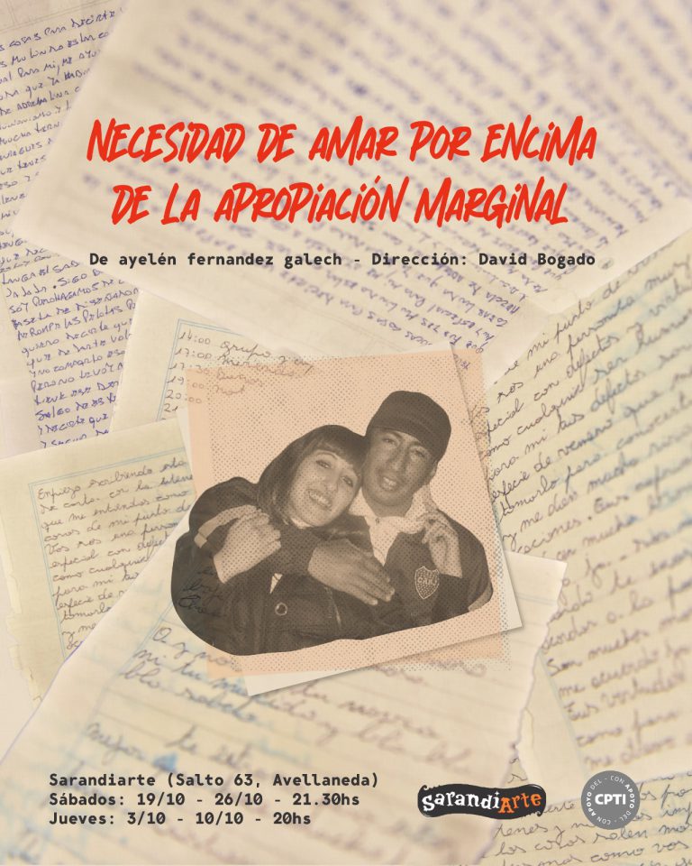 Se presenta la obra “Necesidad de amar por encima de la apropiación marginal”